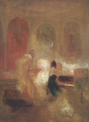 Joseph Mallord William Turner Music party in Petworth (mk31) China oil painting art